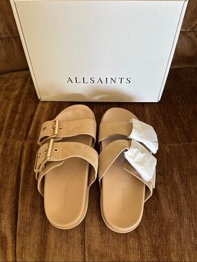 AllSaints Sian Sandal Sand Brown NIB